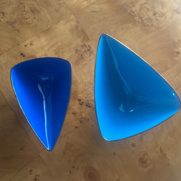 Jonathan Adler Anvil brass and enamel bowls small and medium set of 2 - Picture 14 of 14